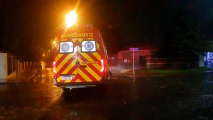 Honda Civic e moto colidem no Jardim Padovani em Cascavel