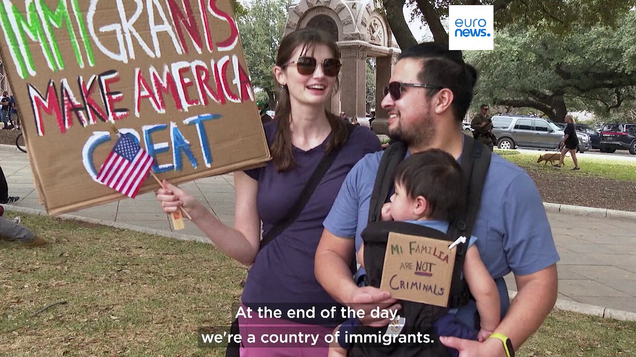 Protesters in cities across the US rally agains...
