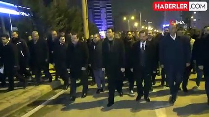 Gaziantep'te deprem şehitleri için sessiz yürüyüş ve anma programı