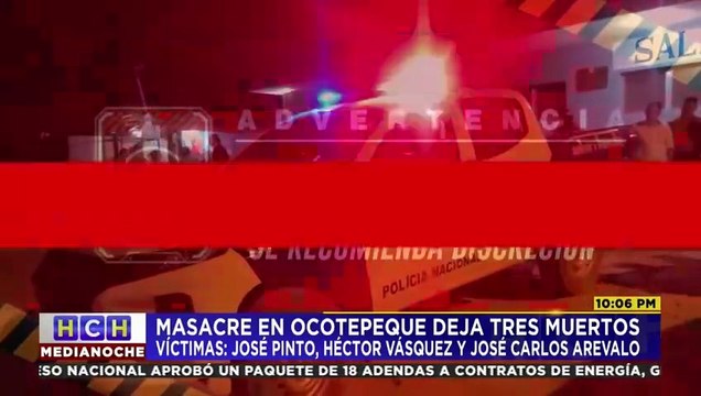 Identifican a los tres hombres masacrados en una vivienda del departamento de Ocotepeque