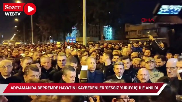 Adıyaman'da depremin 2. yıldönümünde 'sessiz' yürüyüş