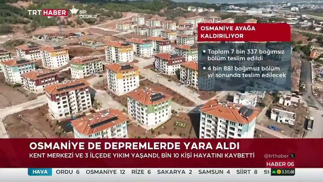 Osmaniye'de depremin izleri siliniyor