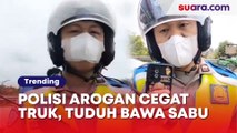 Viral Dicegat di Tol hingga Dituduh Bawa Sabu, Aksi Arogan Polisi Ini Bikin Anak Sopir Truk Nangis Ketakutan