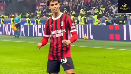João Félix Goal | AC Milan vs Roma 3-1 Goals and Highlights | Coppa Italia 2024-2025