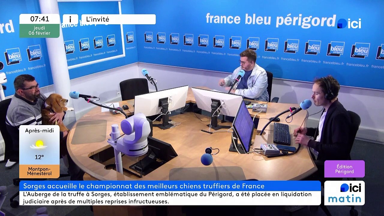 Julien et sa chienne Rocket représentent le Périgord au championnat de France des chiens truffiers