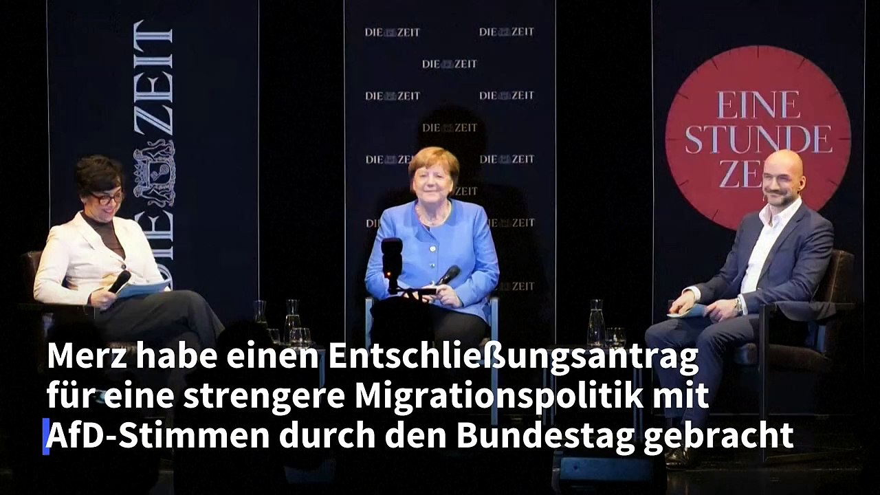 Merkel bekräftigt Kritik an Merz' gemeinsamer Abstimmung mit AfD
