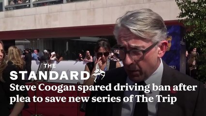 Steve Coogan spared driving ban after plea to save new series of The Trip with Rob Bryson