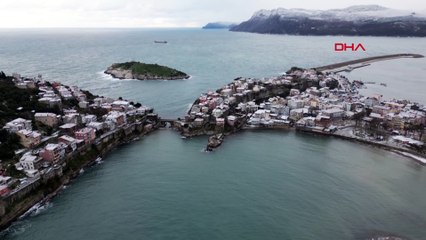 Kar yağınca kartpostalları aratmıyor: Karadeniz'den muhteşem görüntüler