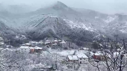 Sinop'ta kartpostallık kar manzaraları