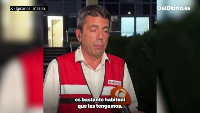 Mazón, el 1 de noviembre: La revolución metereológica nos las iban trasladando desde las 18.00 horas desde la Confederación y AEMET