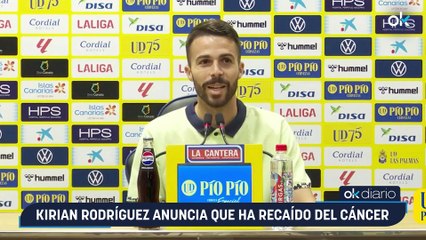 Kirian Rodríguez anuncia que ha recaído del cáncer