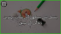 Seven Best Life Lessons from a Pencil - Hamza Miskeen