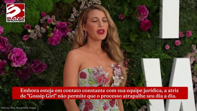 Blake Lively mantém postura calma em meio a batalha judicial contra Justin Baldoni: ‘Focando na família’