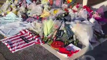 Flowers pile up outside Sheffield United's Bramall Lane in memory of Harvey Willgoose