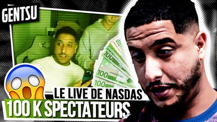 Nasdas promet 10000€ en live : ça part en vrille 🚨