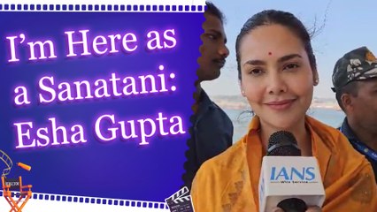Bollywood Actress Esha Gupta Embraces Spirituality at Maha Kumbh 2025, Says 'I’m Here as a Sanatani'
