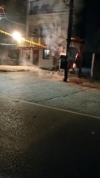 ट्रांसफार्मर में लगी भीषण आग