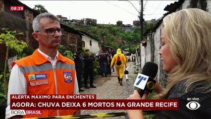 Chuva intensa deixa mortos na Grande Recife