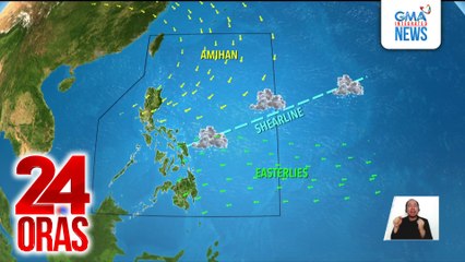 Matitinding ulan, posibleng maranasan sa ilang bahagi ng bansa dahil sa shear line | 24 Oras