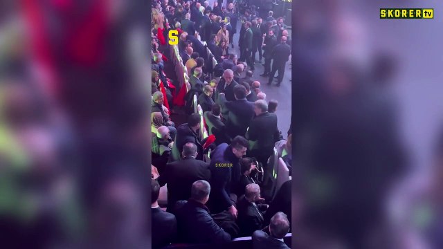 TFF Başkanı İbrahim Hacıosmanoğlu ve Galatasaray Başkanı Dursun Özbek el sıkışmadı!