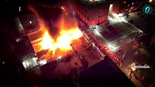 New York City Building Fire BREAKING | Manhattan Apartment Seen in Flames in Chilling New Video