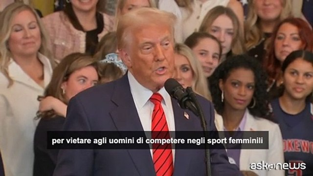 Trump: d'ora in poi gli sport femminili saranno solo per le donne
