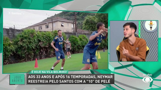 Debate Jogo Aberto: O que Renata Fan e os comentaristas esperam da estreia de Neymar no Santos
