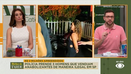 Polícia prende 3 homens que vendiam anabolizantes de maneira ilegal em SP | Melhor da Tarde