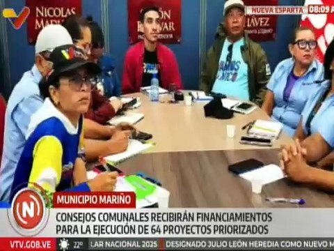 Nueva Esparta | Comunidades del municipio Mariño recibirán recursos para la ejecución de 64 proyectos priorizados