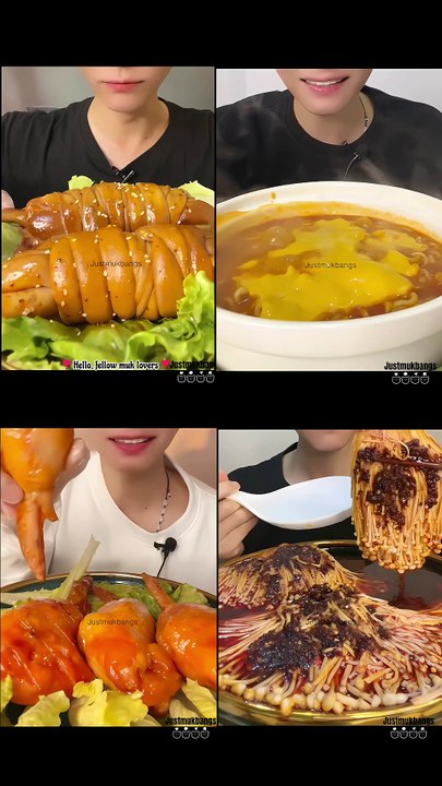 #26 Chinese food Mukbang ASMR | Pork intestine rolls, Cheese Turkey Noo .. #asmr #mukbang #spicyfood