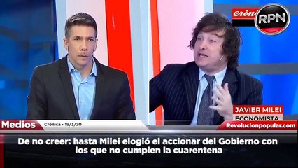 Así valoraba Milei la cuarentena en plena Pandemia