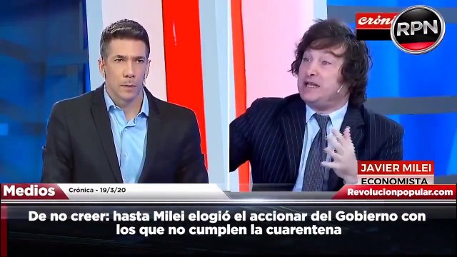 Así valoraba Milei la cuarentena en plena Pandemia