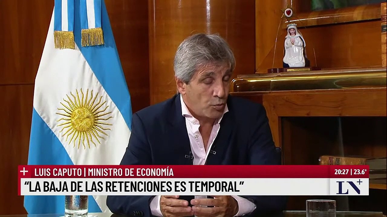 Luis “Toto” Caputo: "Teníamos algo de superávit entonces invertimos en reducirle esto al campo"