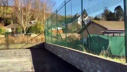 Work to refurbish the Llandre Tennis Courts nears completion