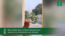 Marco Rubio llega al Palacio Nacional para reunirse con el presidente Luis Abinader