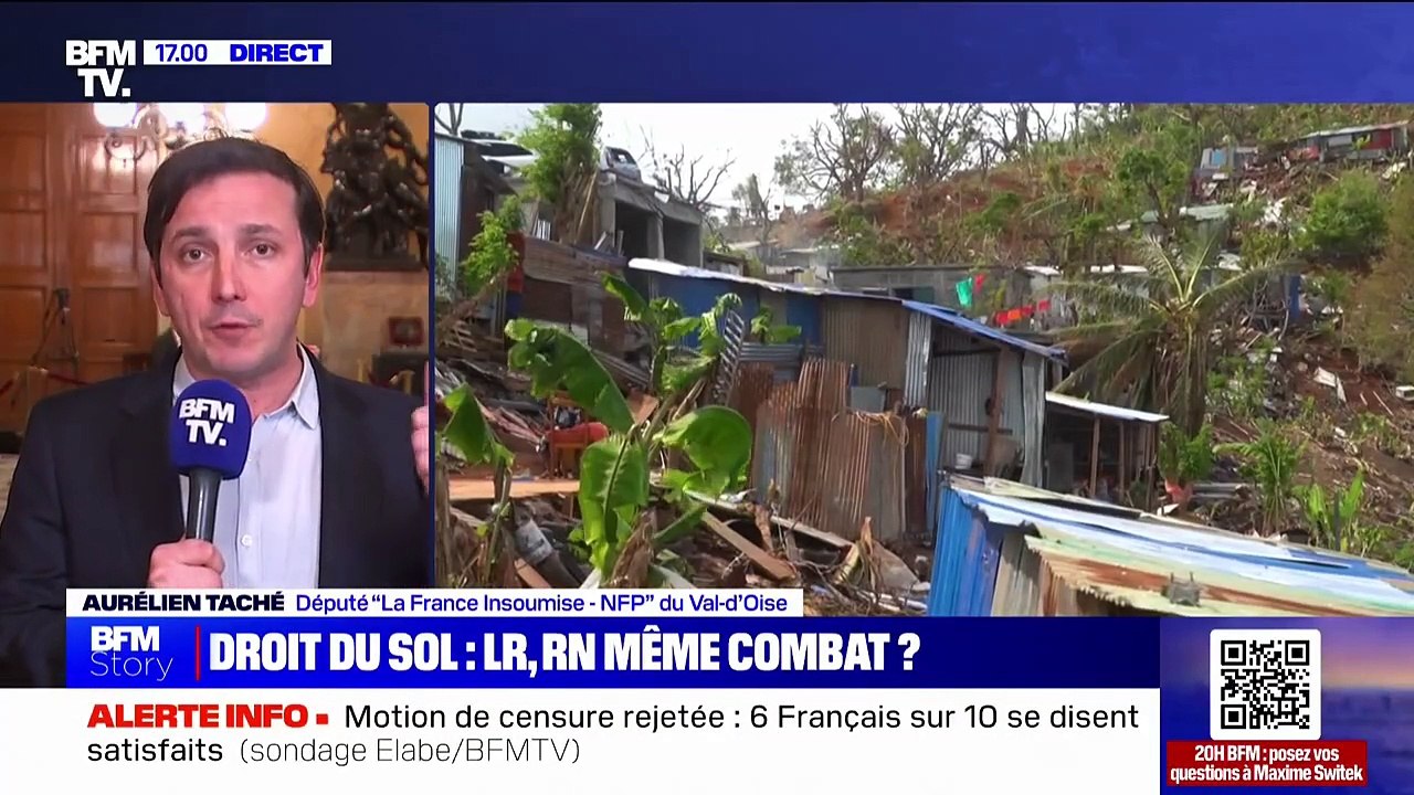 Abrogation du droit du sol à Mayotte: "Ça ne sert à rien, c'est simplement là pour remettre en cause un principe fondamental de la République", affirme Aurélien Taché (LFI)