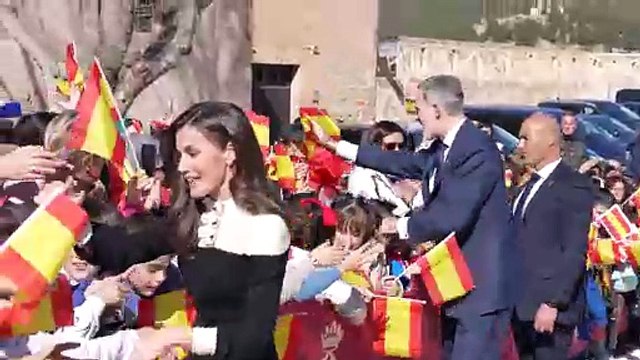 Los Reyes se dan un baño de masas en Caravaca de la Cruz (Murcia)