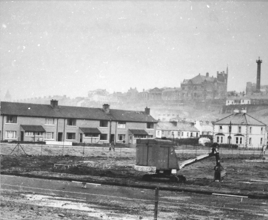 Photographs of Derry streets and landmarks as they were then and as they are now