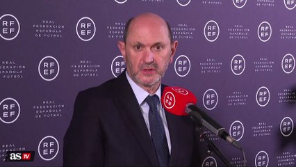 Louzán critica la carta del Real Madrid y añade que "no se pueden tolerar esas actuaciones"