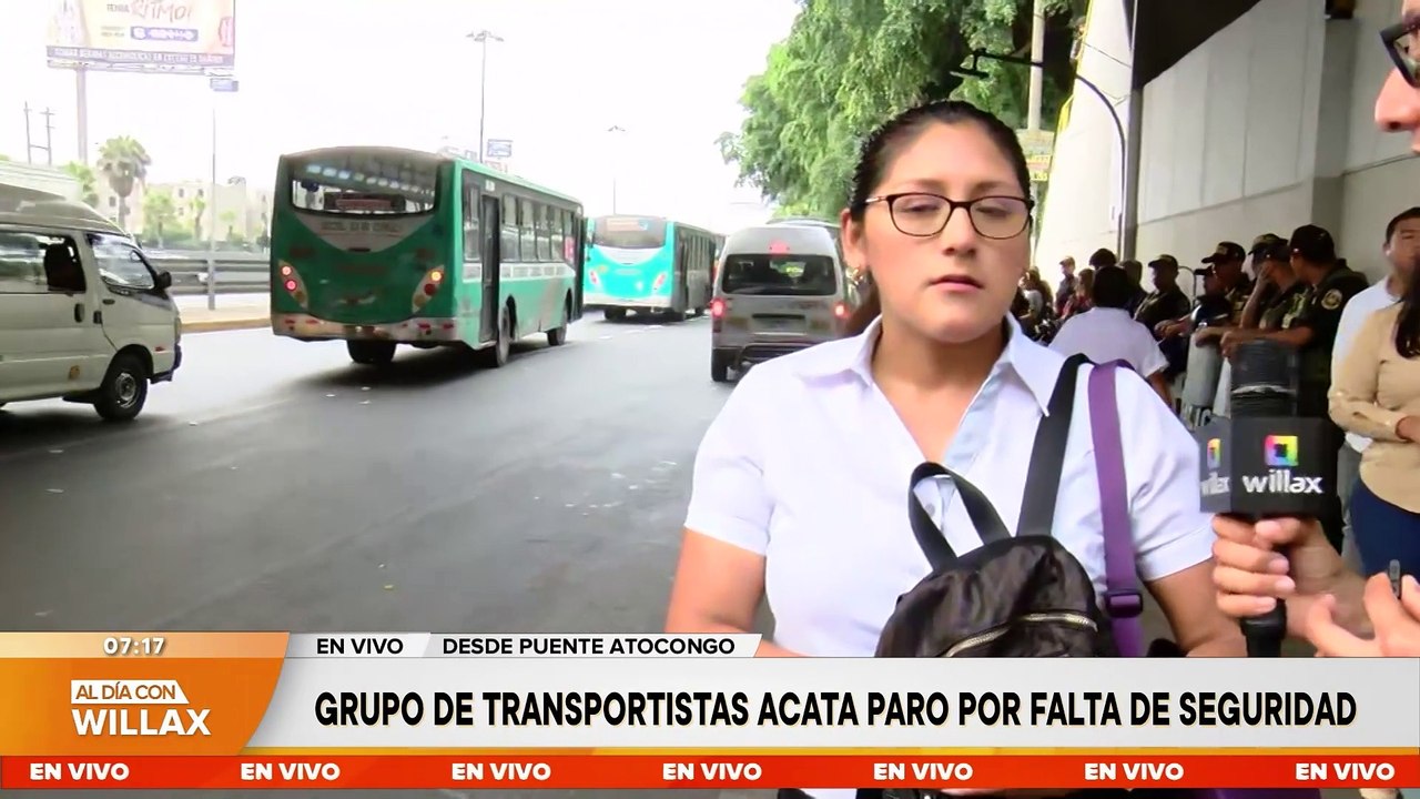 GRUPO DE TRANSPORTISTAS ACATA PARO POR FALTA DE SEGURIDAD | Willax