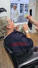Woman’s first face and nose waxing experience with a new wax pot