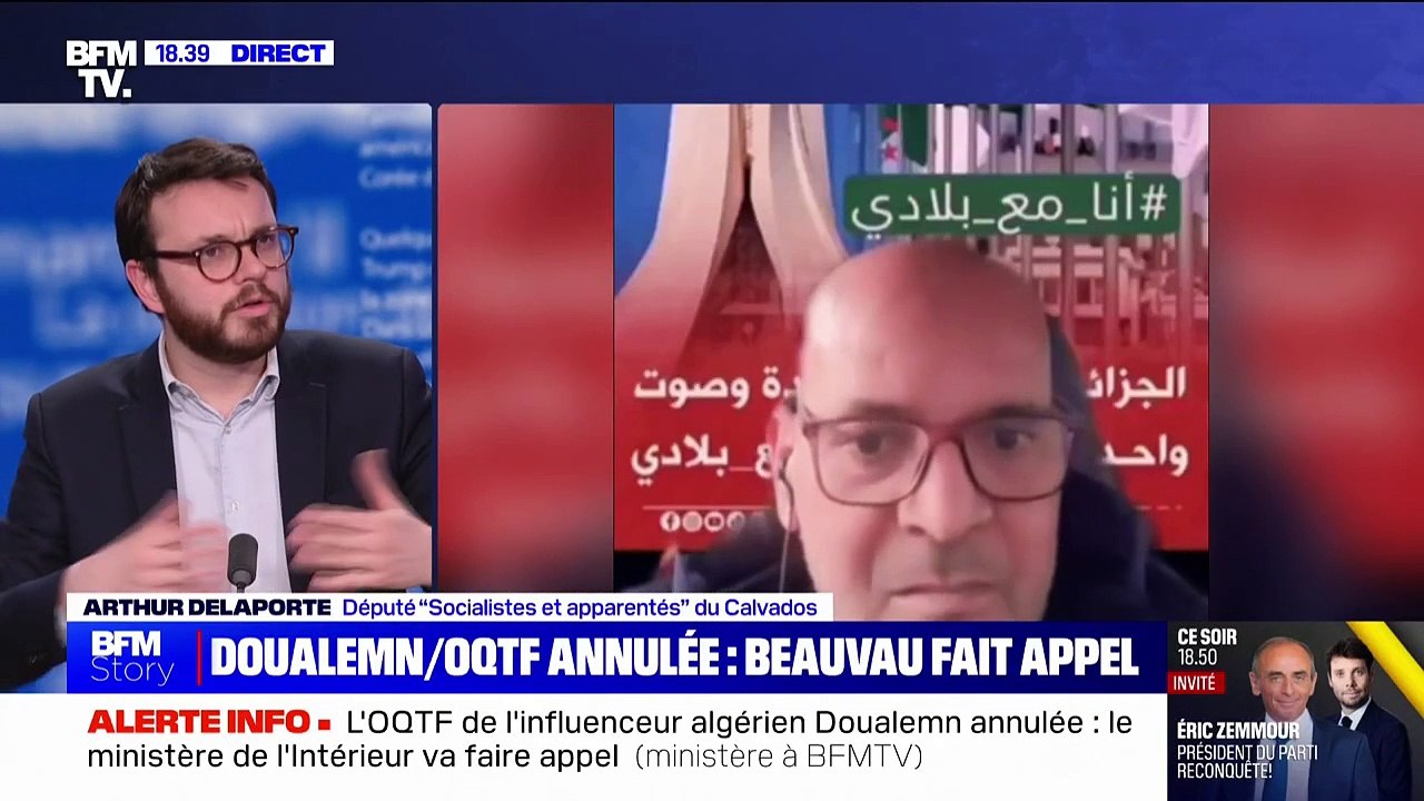 OQTF de "Doualemn" annulée: "C'est un camouflet pour le ministre de l'Intérieur, car il a voulu faire de la politique plutôt que du droit", estime Arthur Delaporte (Socialistes et apparentés)