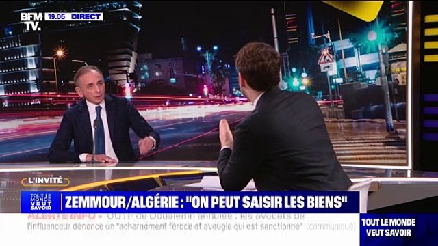 Colonisation: Les Algériens pourraient nous être reconnaissants , estime Éric Zemmour