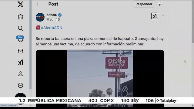 🚨¡Última Hora! Reportan detonaciones de arma de fuego en plaza comercial de Irapuato, Guanajuato