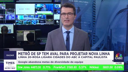 Metrô de São Paulo recebe aval para projetar Linha 20-Rosa, que ligará ABC à Zona Oeste da capital
