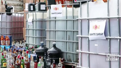Ankara'da sahte alkol operasyonu