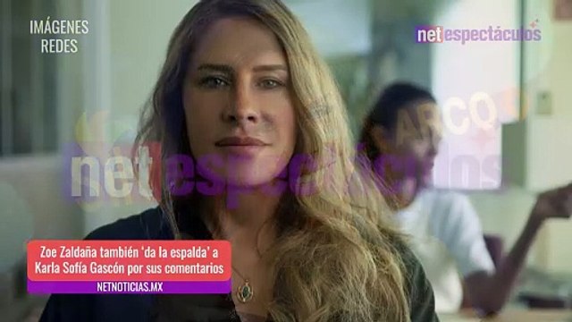 Zoe Saldaña le 'da la espalda' a Karla Sofía Gascón