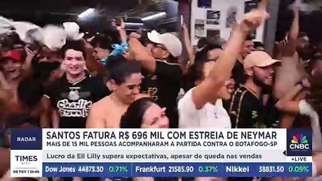 Saiba quanto o Santos faturou com ingressos na reestreia de Neymar na Vila Belmiro