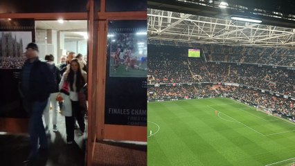 Indignación en Mestalla: Minuto 23 y la gente se marcha del estadio