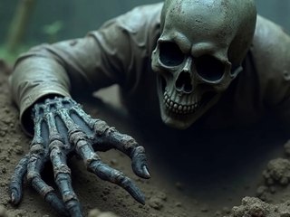 🔥 The Haunted Cemetery  A horror story that will